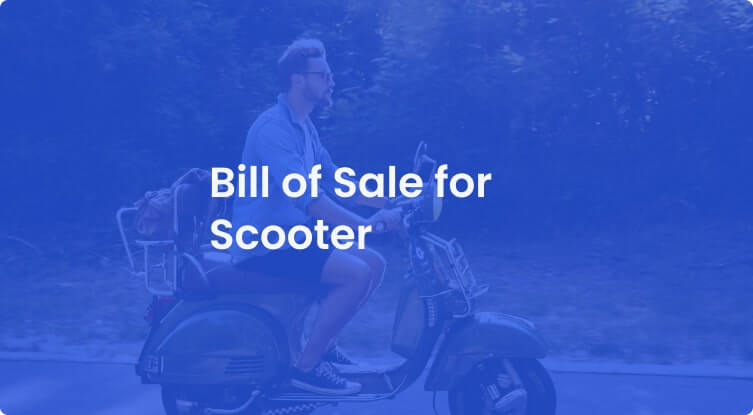 Bill of Sale for Scooter