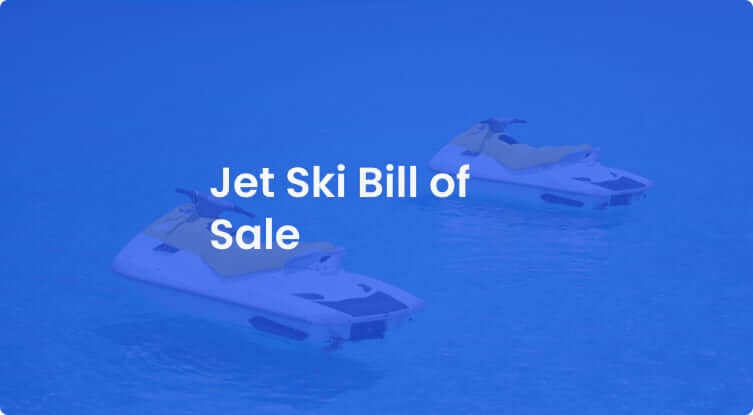 Jet Ski Bill of Sale