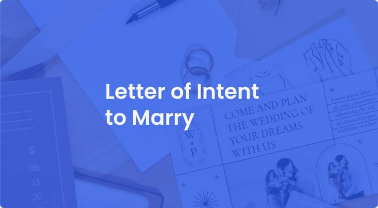 Letter of Intent to Marry