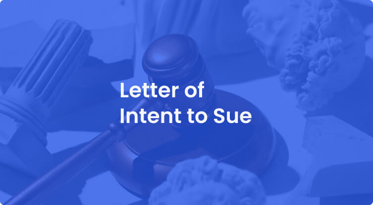 Letter of Intent to Sue