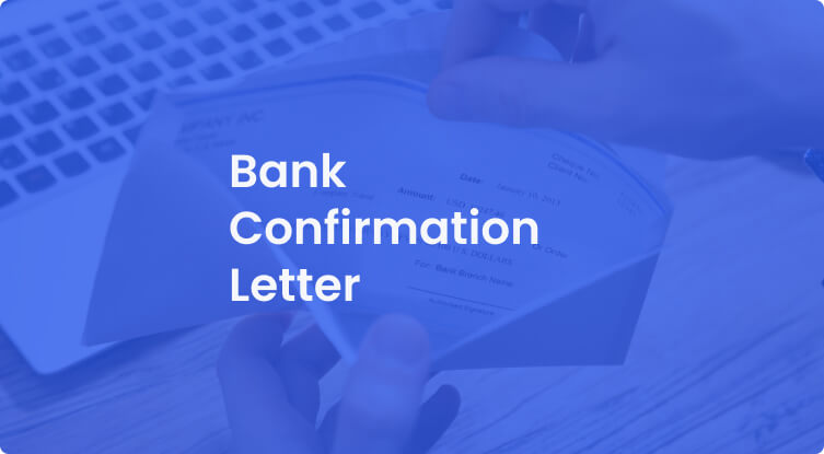 Bank Confirmation Letter