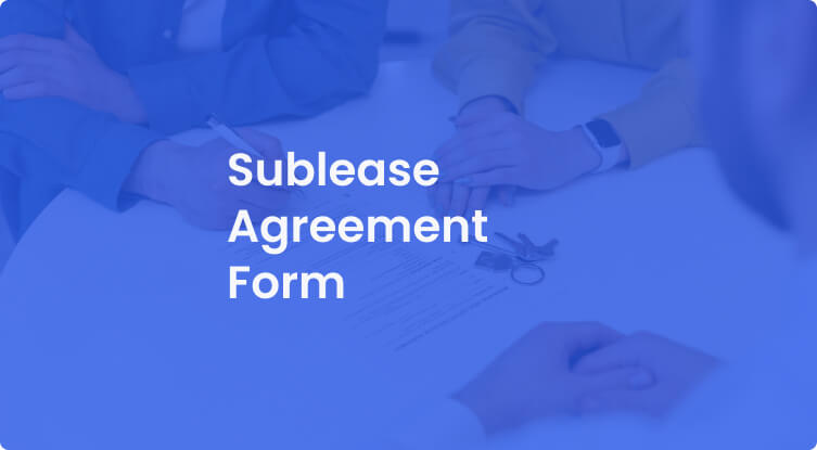 Sublease Agreement Form