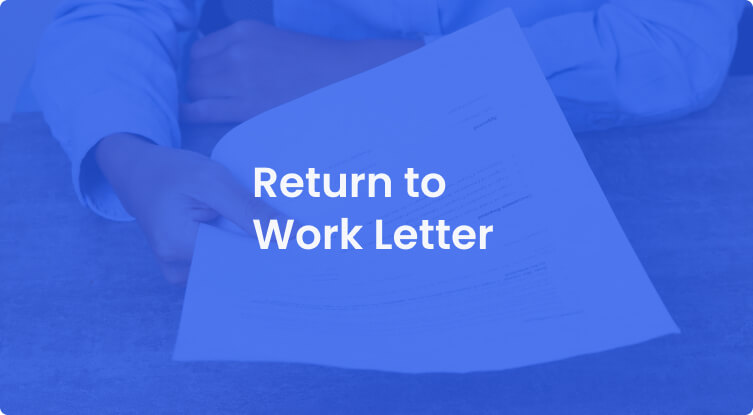 Return to Work Letter